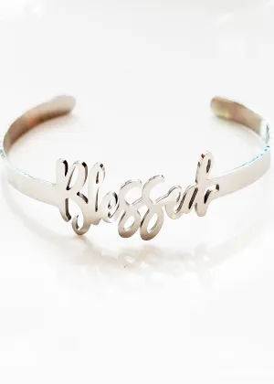 The "Blessed" Stainless Steel Bracelet