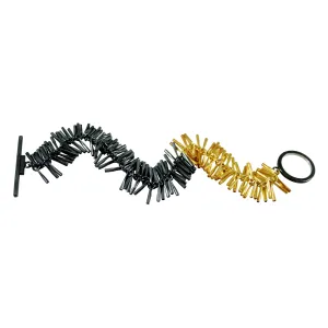 Tickle II Bracelet Black & Gold