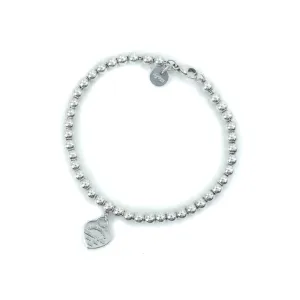 Tiffany & Co Return To Tiffany Heart Tag Bead Sterling Silver Bracelet - 18cm