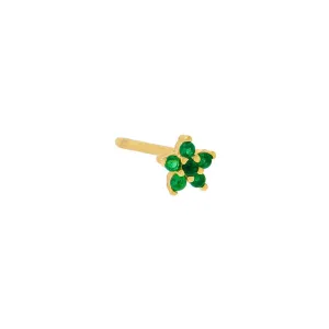 Tiny Colored Flower Stud Earring