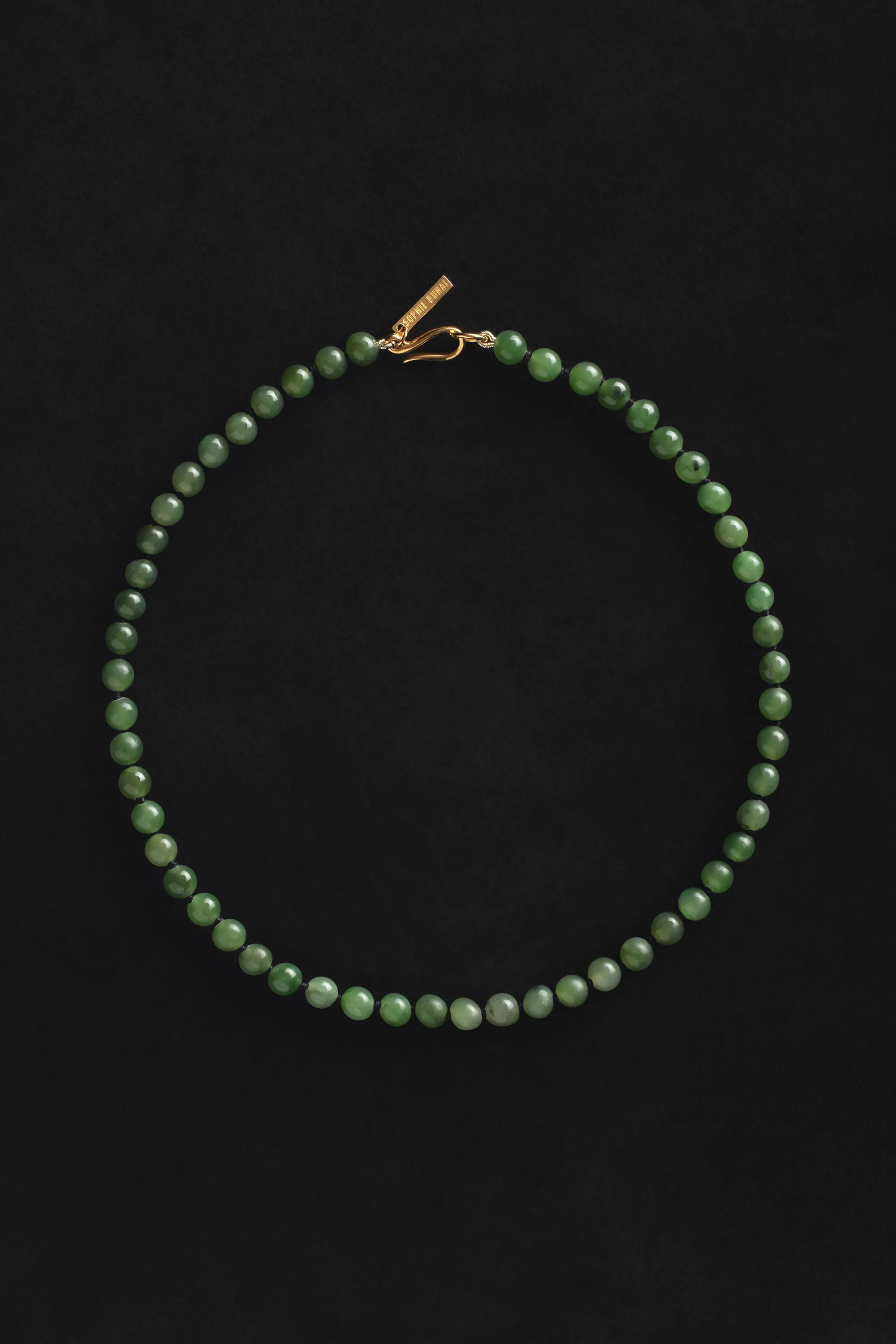 TINY JADE BOULE COLLAR