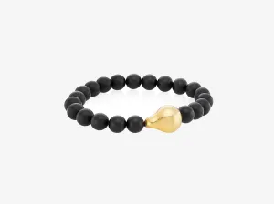 Tony Beaded Bracelet with Sterling Silver Cast Pearl