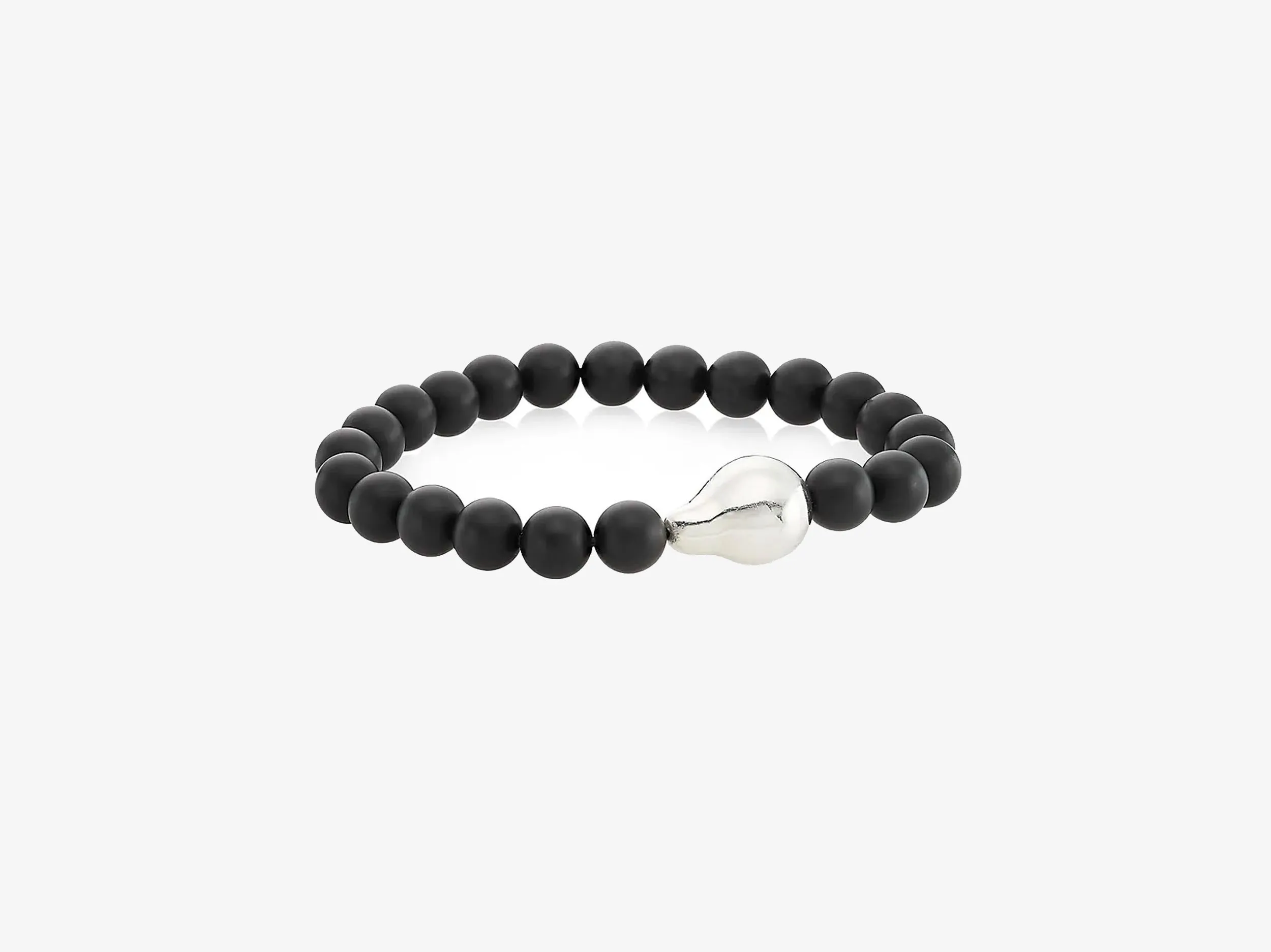 Tony Beaded Bracelet with Sterling Silver Cast Pearl
