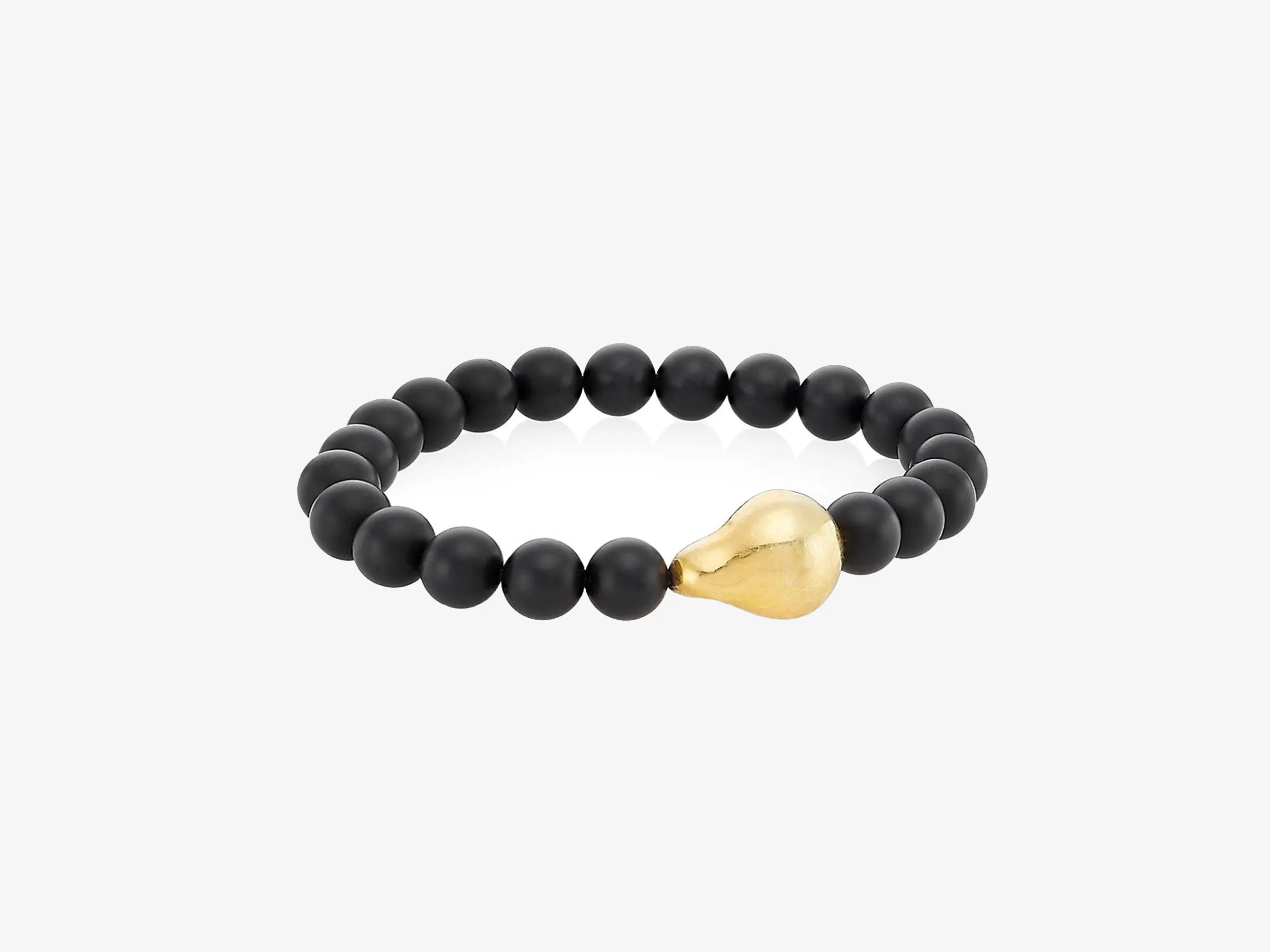 Tony Beaded Bracelet with Sterling Silver Cast Pearl