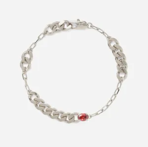 Trace Bracelet with Zircon in Silver