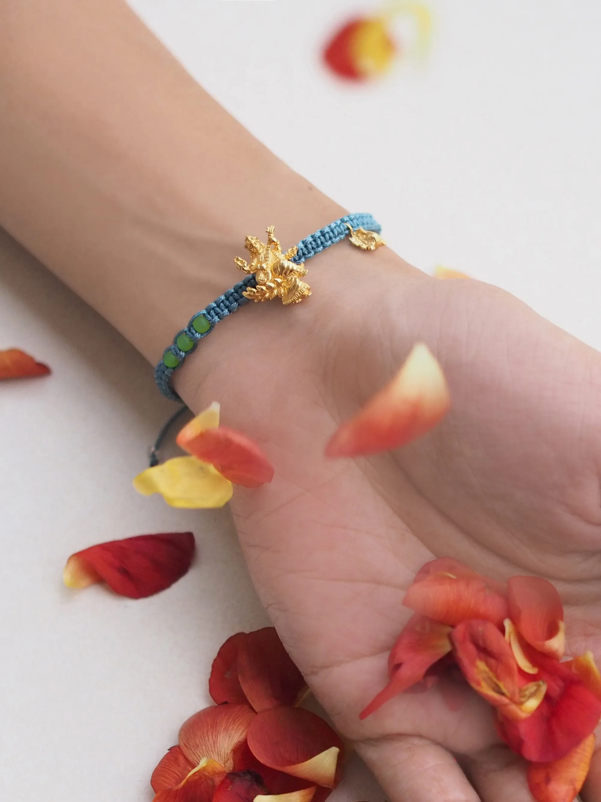 Tridevi Sarasvati Aventurine Elegant Bracelet  |  Favora - Trinity