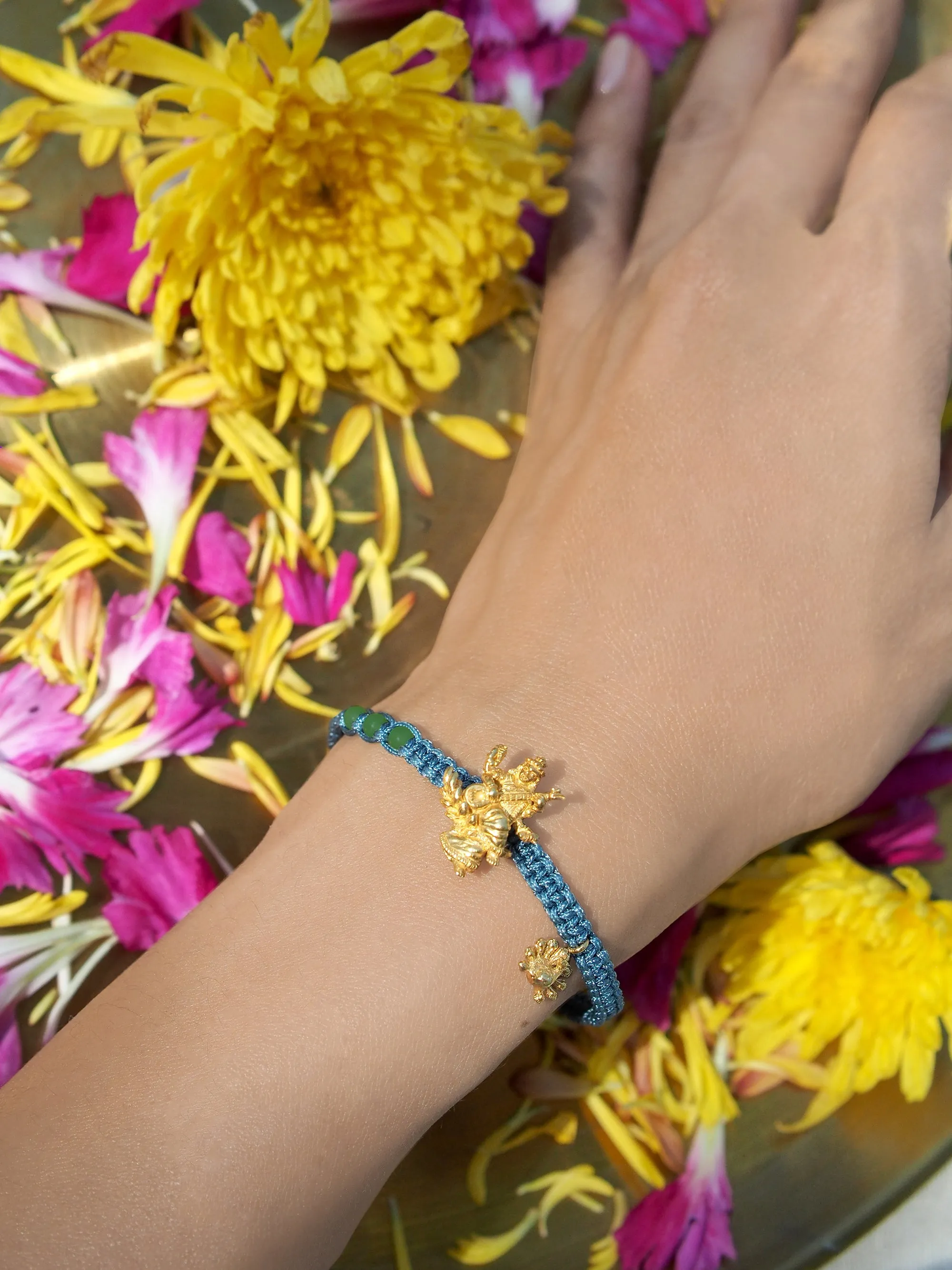 Tridevi Sarasvati Aventurine Elegant Bracelet  |  Favora - Trinity