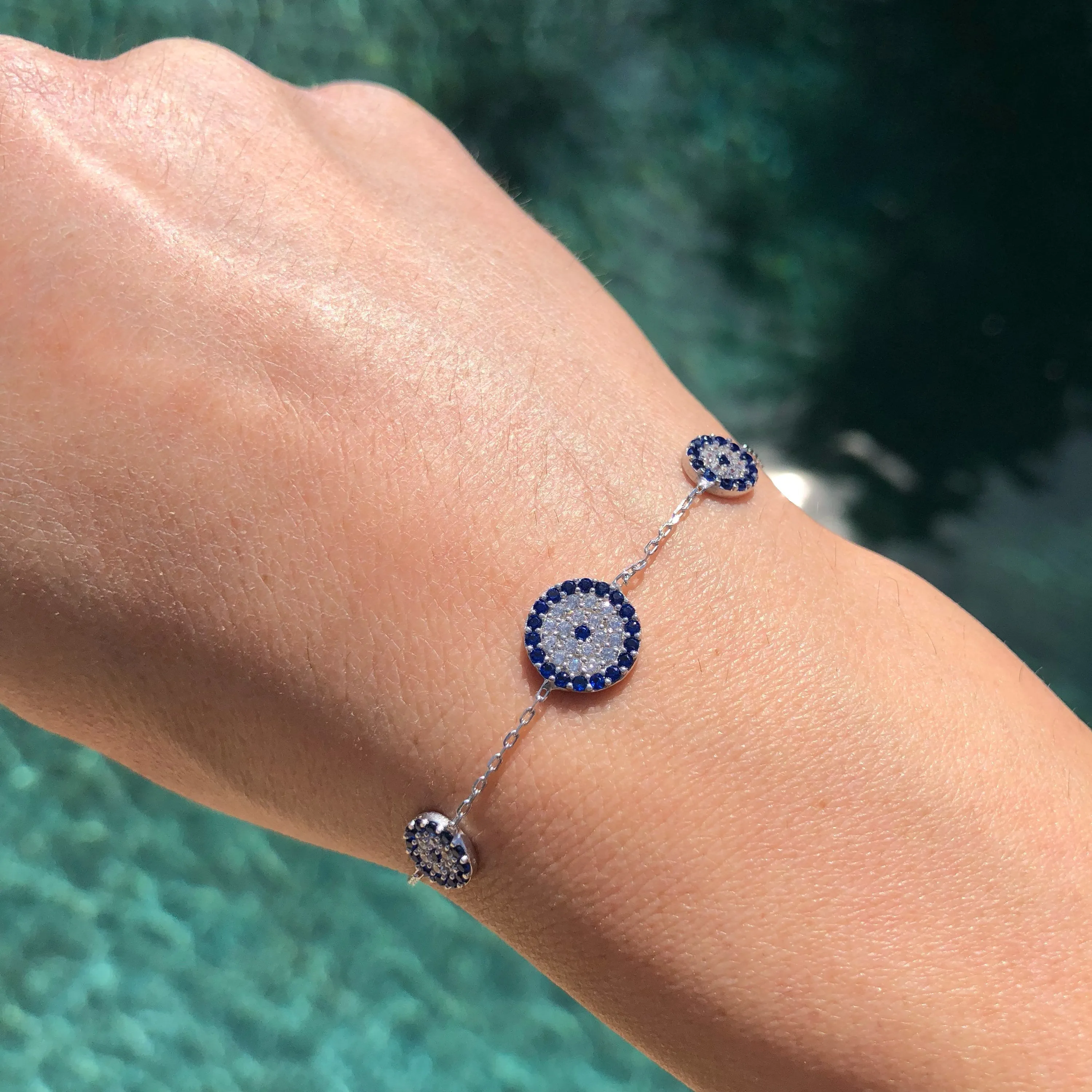 Trois Elegant Evil Eye Bracelet