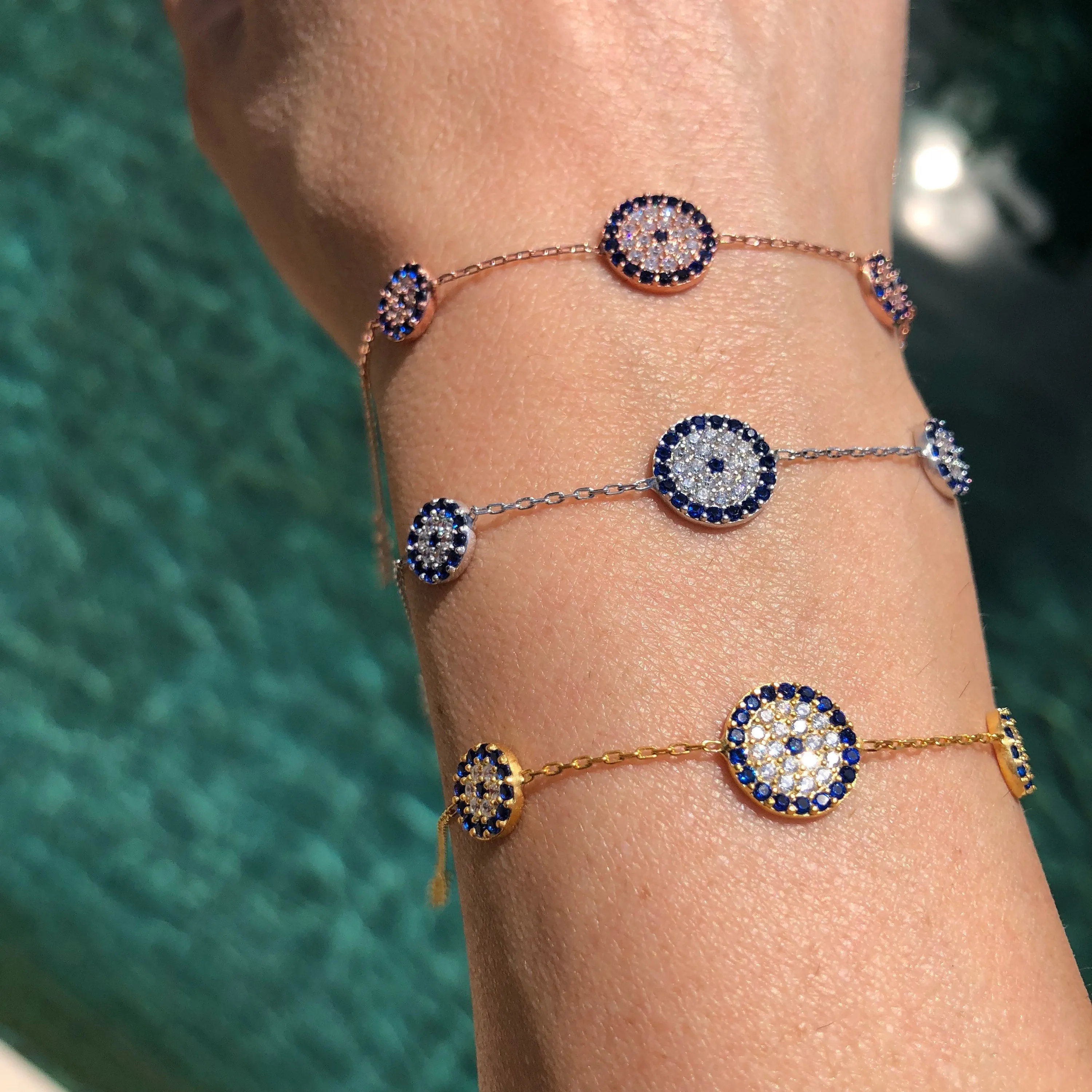 Trois Elegant Evil Eye Bracelet
