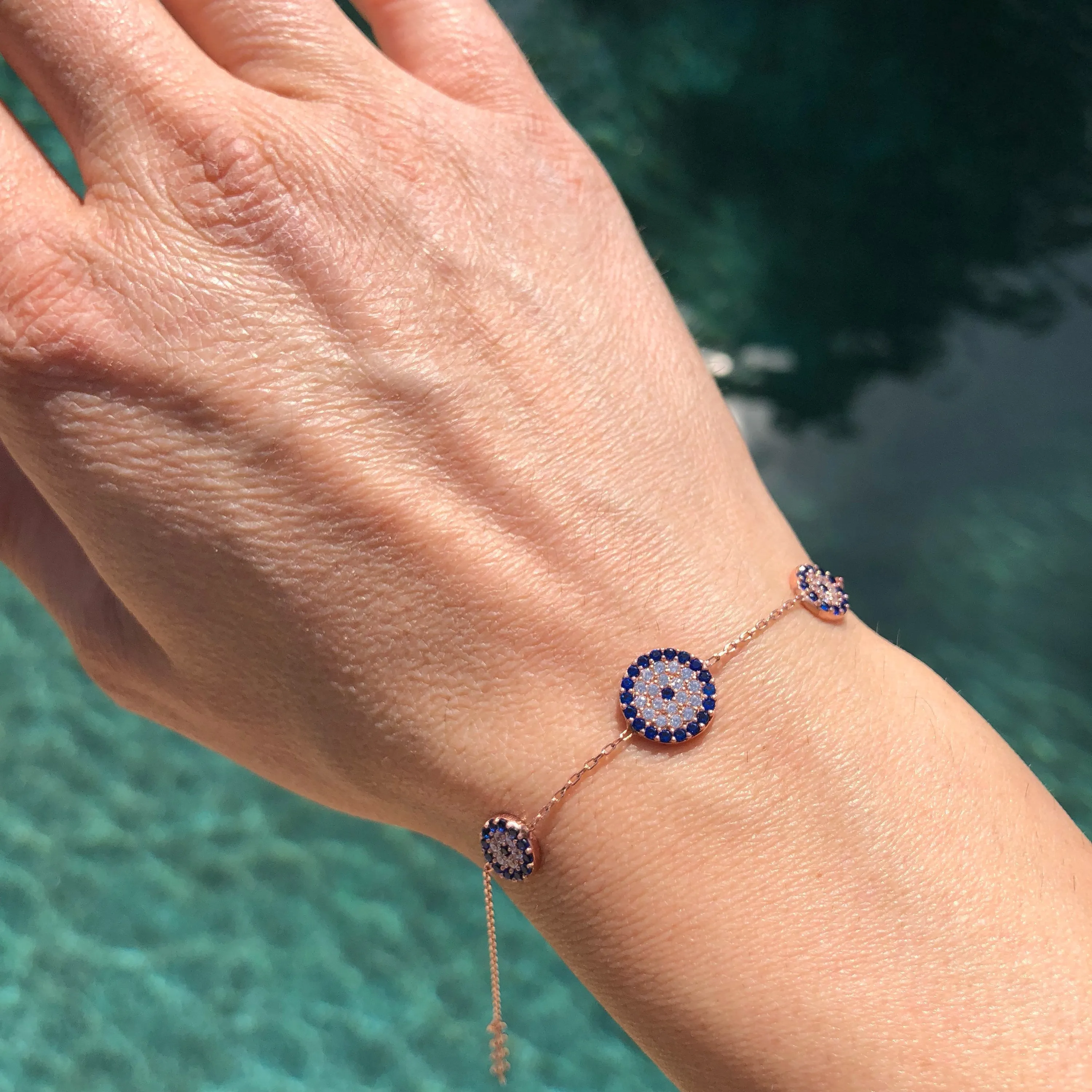 Trois Elegant Evil Eye Bracelet