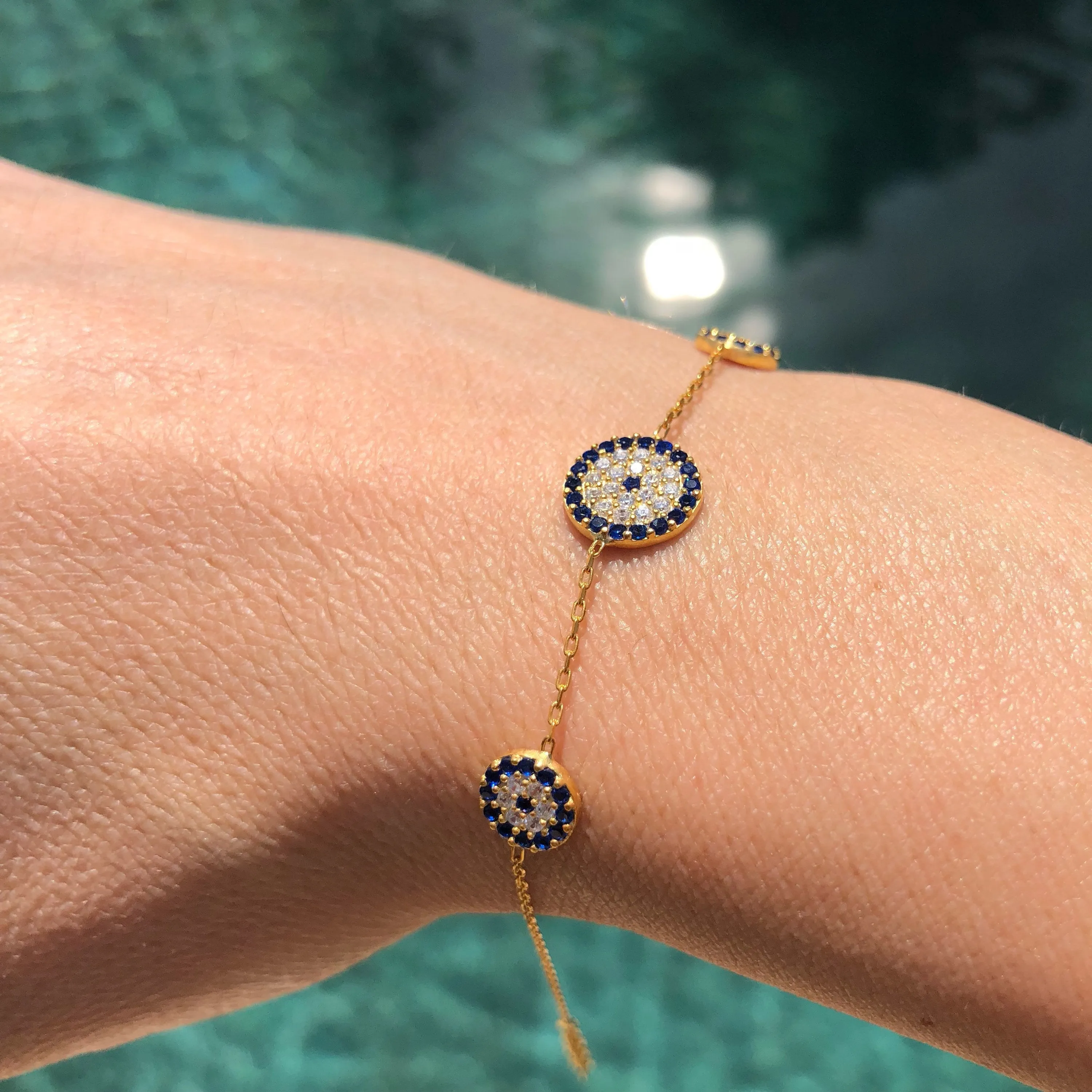 Trois Elegant Evil Eye Bracelet