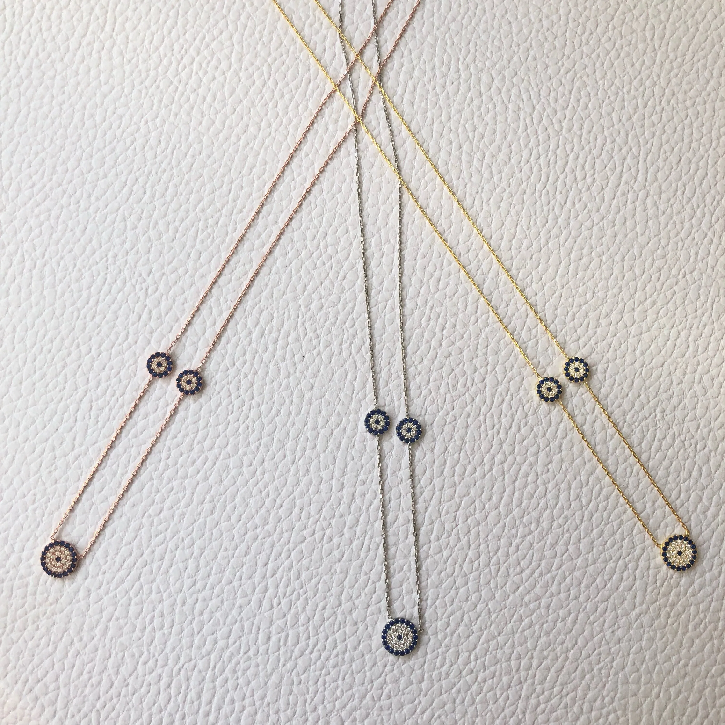 Trois Elegant Evil Eye Necklace