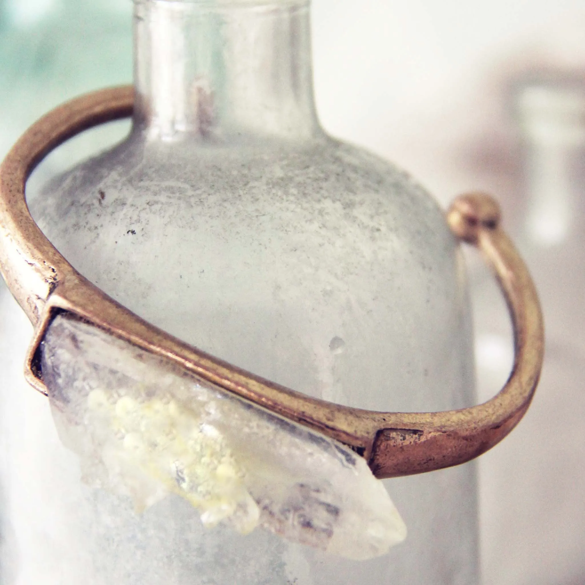 Tumbled Quartz Bracelet