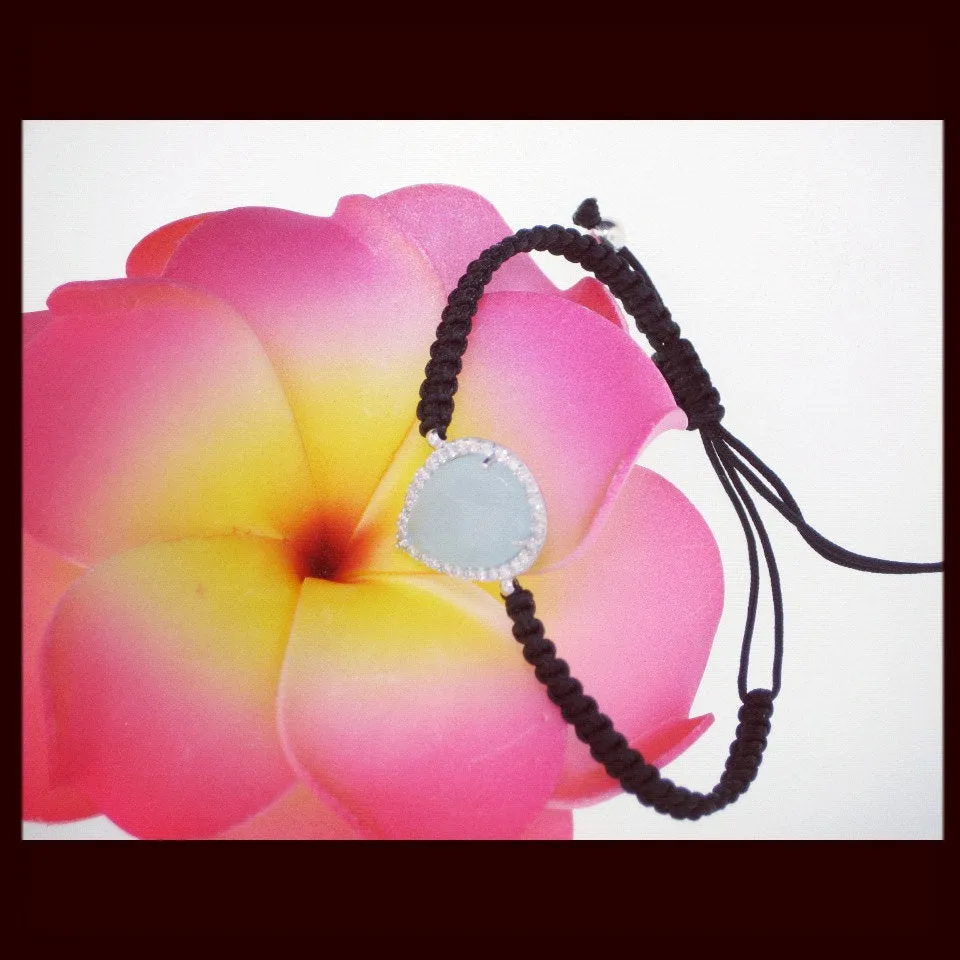 TWO WEEK SALE Tear Drop Macrame Bracelet