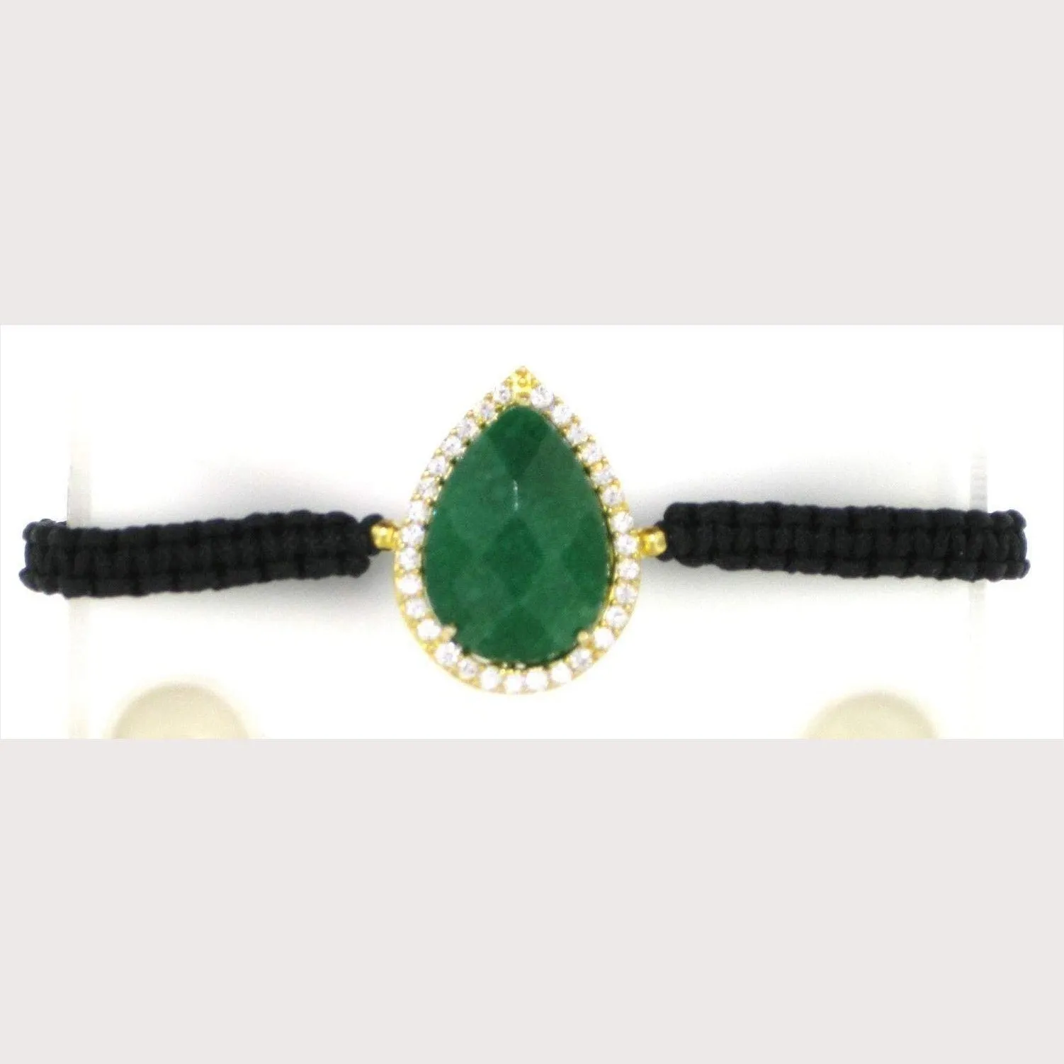 TWO WEEK SALE Tear Drop Macrame Bracelet