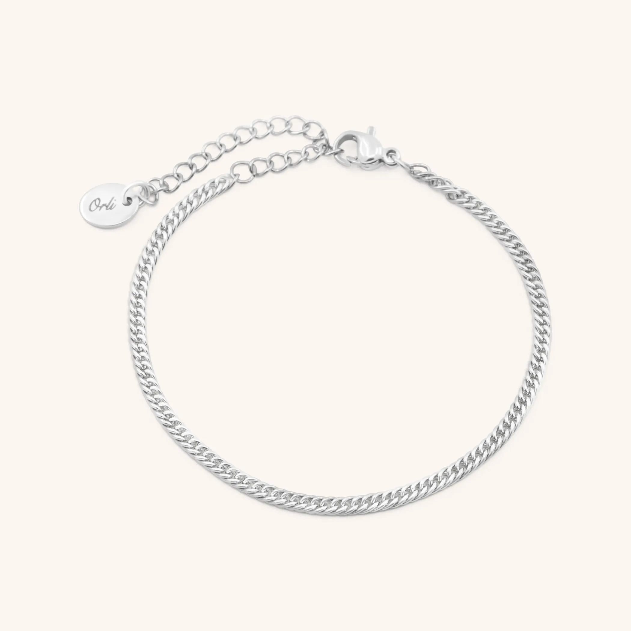 Vera Curb Chain Bracelet, Silver