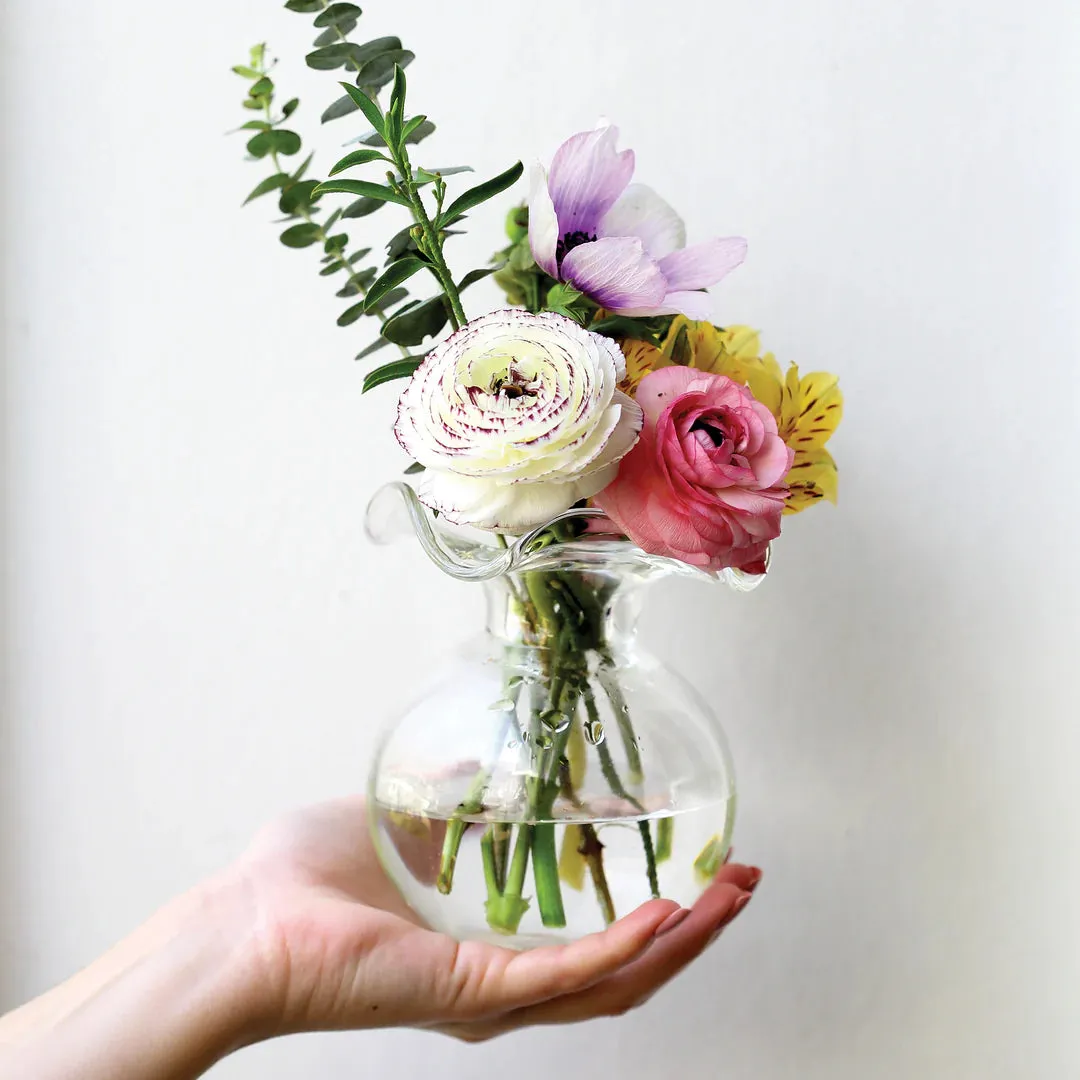 Vietri Hibiscus Bud Vase Clear ~ Best Seller