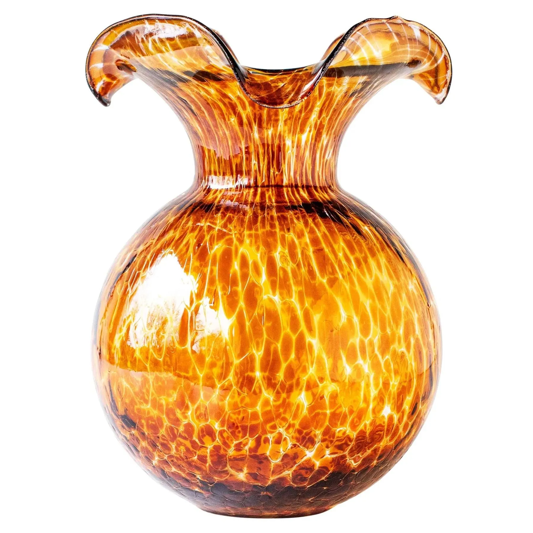 Vietri Hibiscus Large Fluted Vase