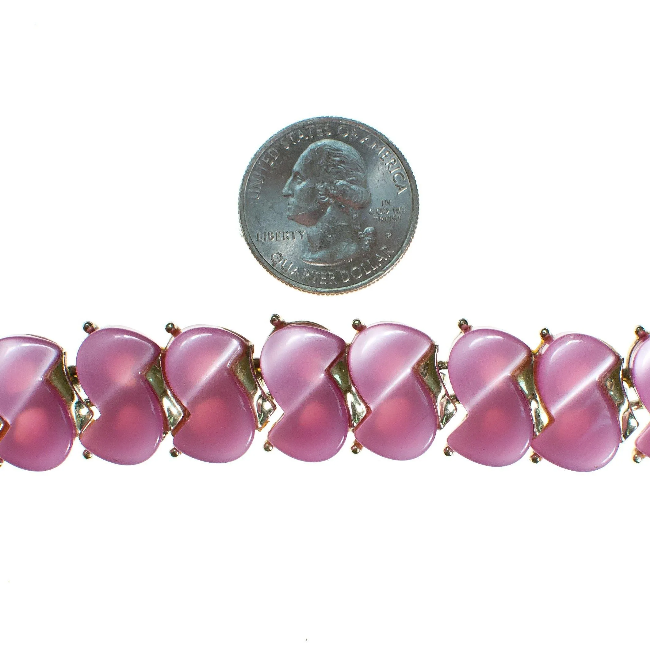 Vintage 1950s Lavender Thermoset Bracelet