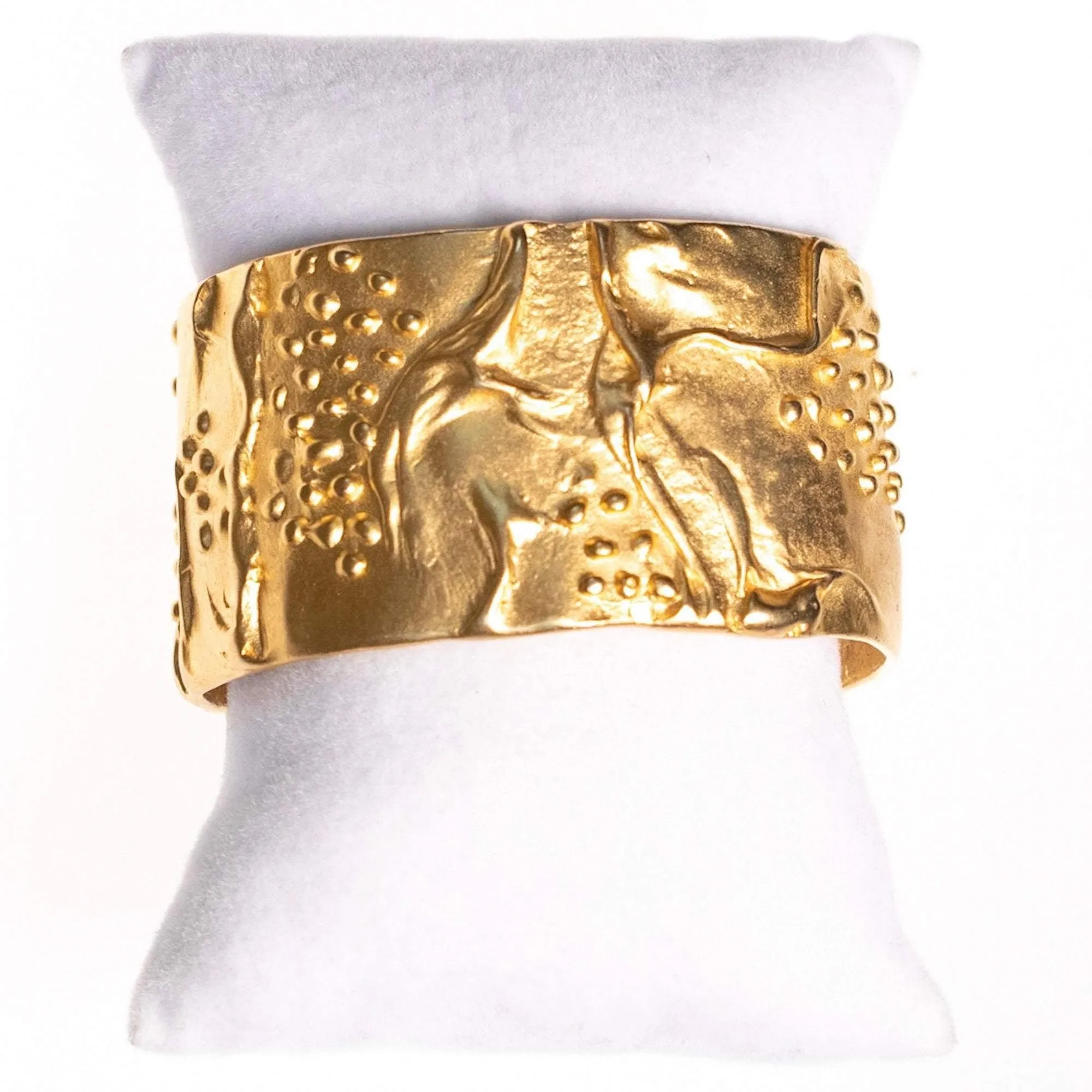 Vintage Kenneth Jay Lane Gold Cuff Bracelet