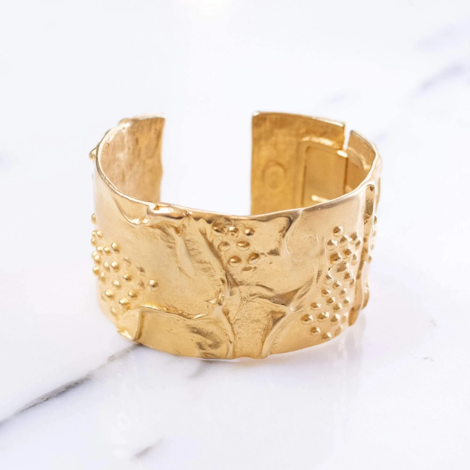 Vintage Kenneth Jay Lane Gold Cuff Bracelet