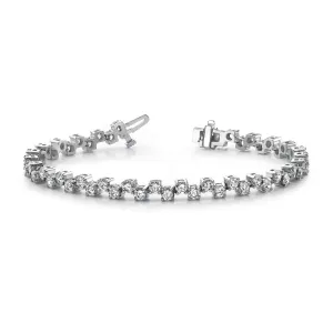 Wave Diamond Tennis Bracelet