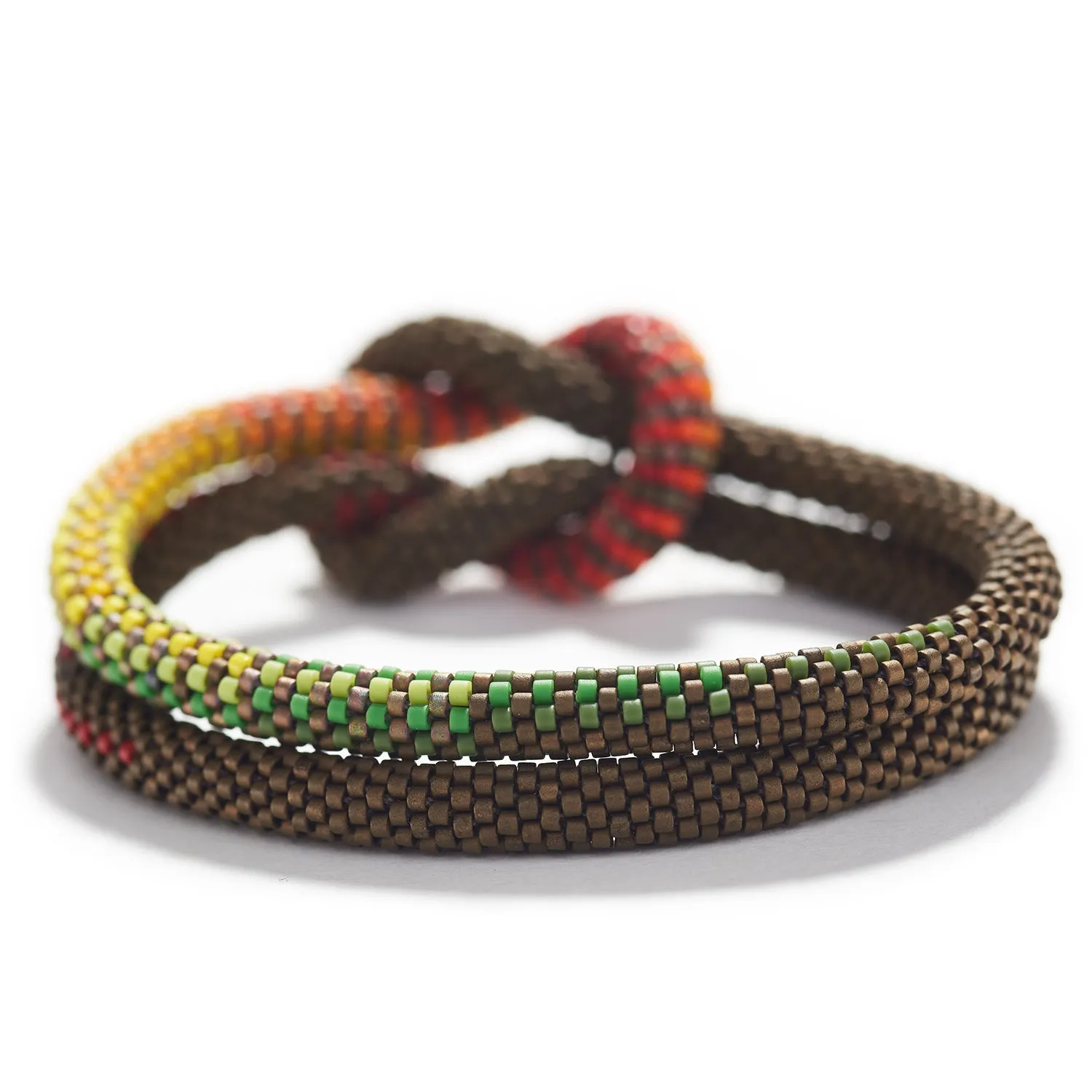 Weaver's Knot Bracelet in Bronze